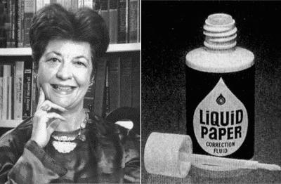 Бетти Несмит Грэм (Bette Nesmith Graham), известная, как изобретатель «жидкой бумаги», была простым корректором, исправляющим ошибки машинисток.