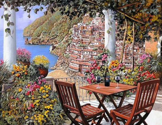 Художник Guido Borelli. Там ждёт тебя твой старый дом