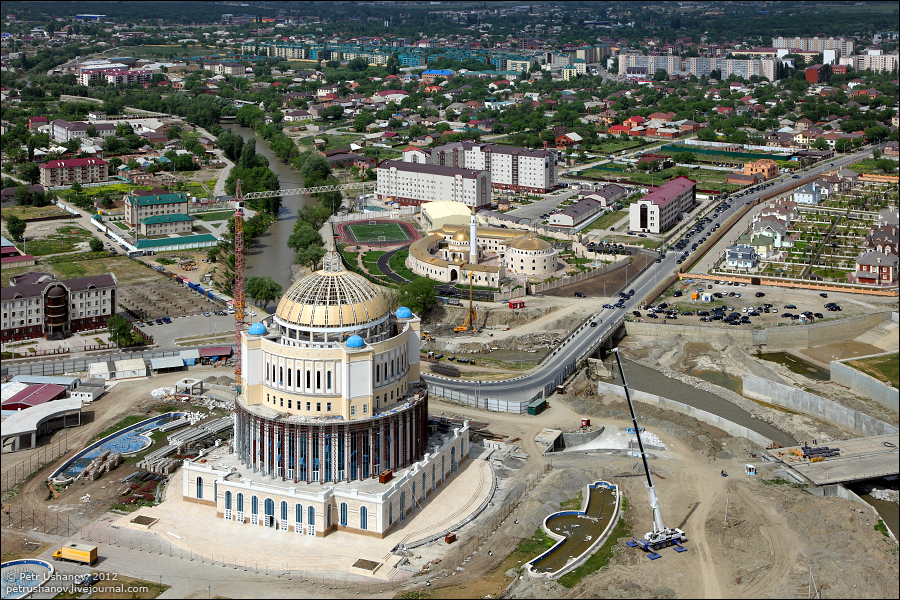 SerdceChechni 3 Грозный   Мечеть Сердце Чечни и виды сверху