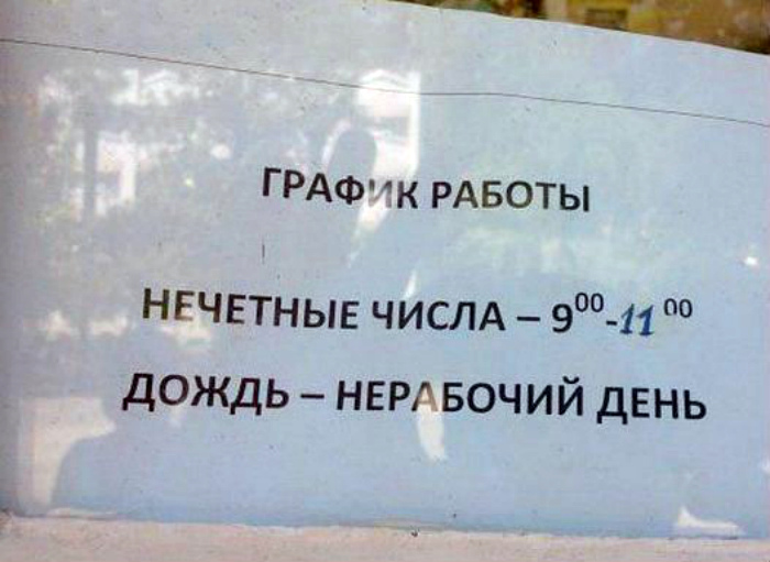 Реальный график работы коммунальных служб. Реальный график работы коммунальных служб.