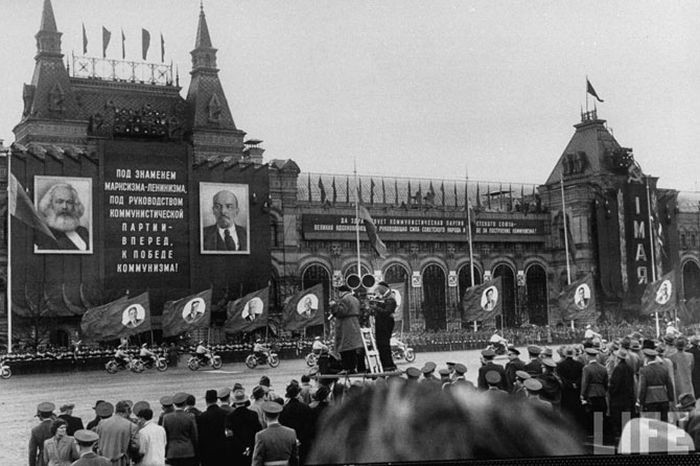 Как проходили майские праздники в Москве в 1958 году 1 мая, москва