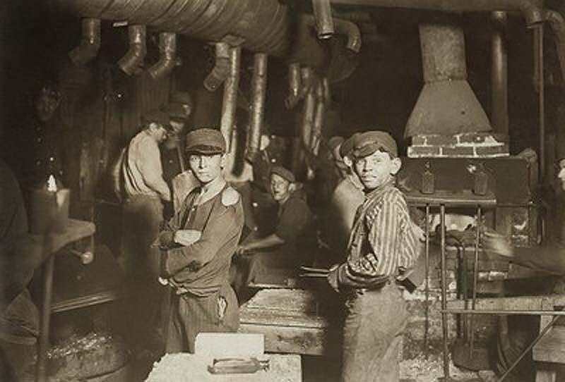 Кадры жизни американских рабочих начала XX века Соединенные Штаты, ретро фото