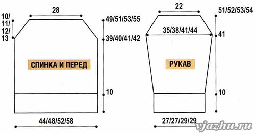 выкройка ажурной кофточки