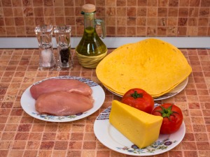 Кесадилья куриная