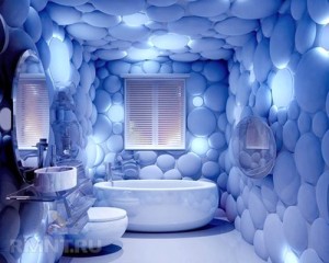 Декоративные 3d панели в интерьере хай-тек