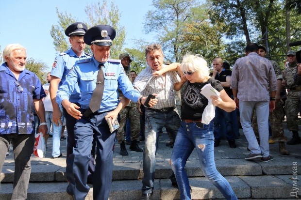 Шабаш нацистов в Одессе. "Москаляку на гиляку"