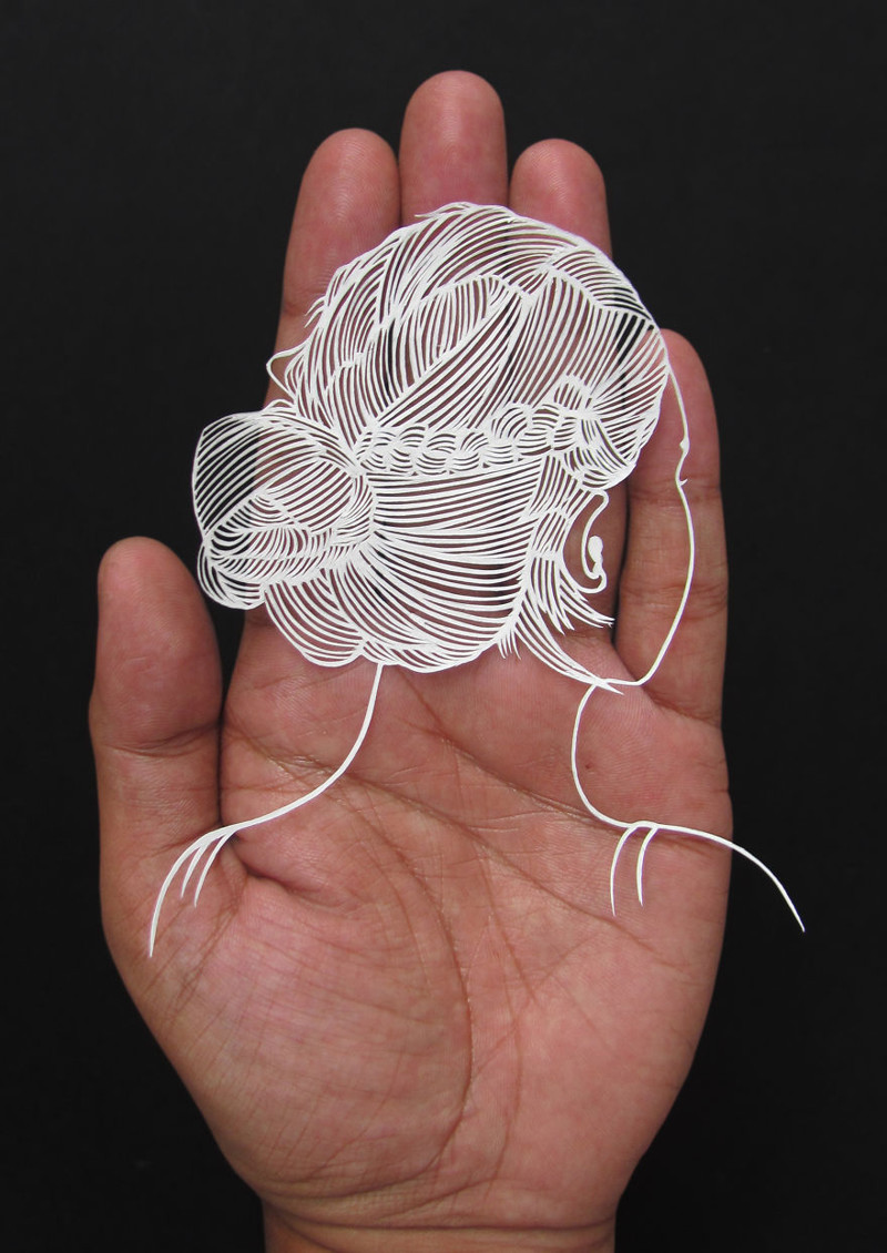 Индийский художник вырезает тончайшие шедевры из бумаги бумага, индия, художник