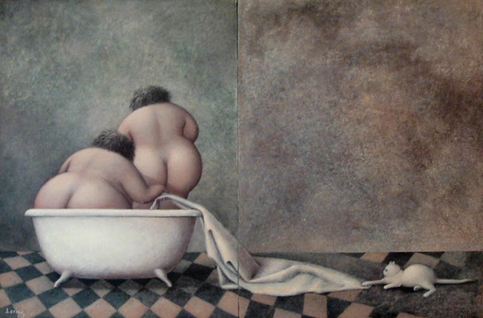 В ванной. Автор: Jeanne Lorioz.