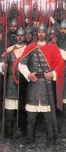 Княжеская дружина. С картины Ю. Кугача.