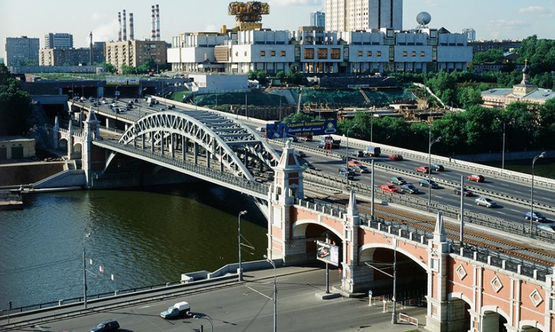 Как передвигали мост в Москве москва, мост