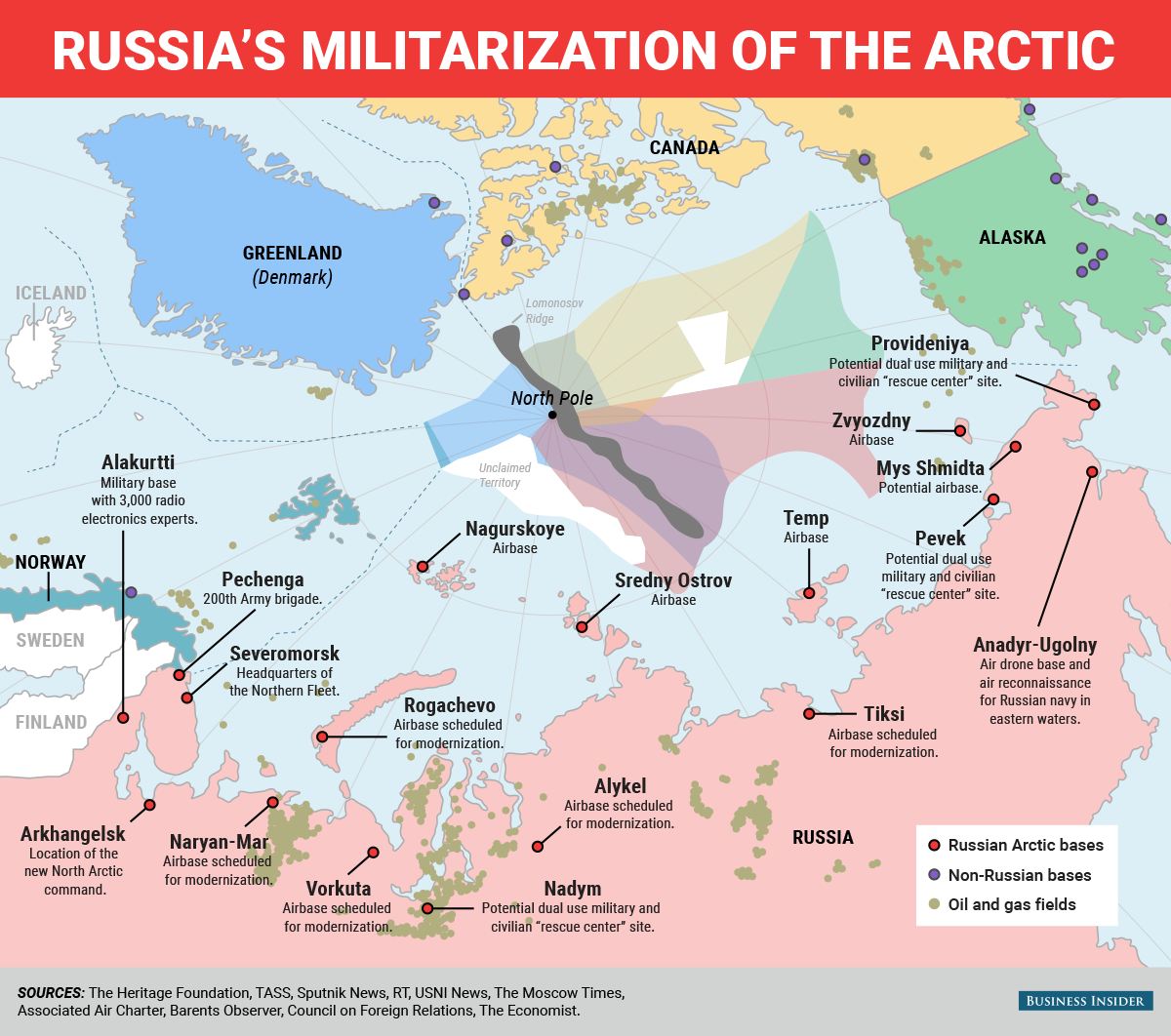 Военные базы россии карта