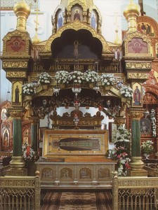 Рака с мощами Серафима Саровского