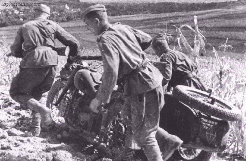 фотография мотоцикла красной армии второй мировой войны