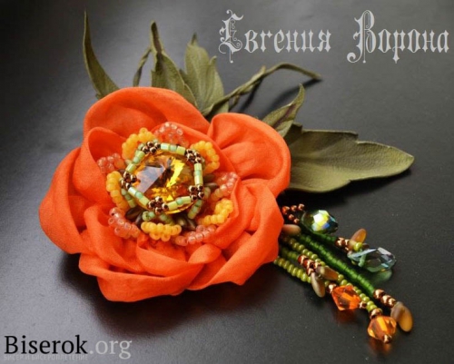 брошь цветок-брошь