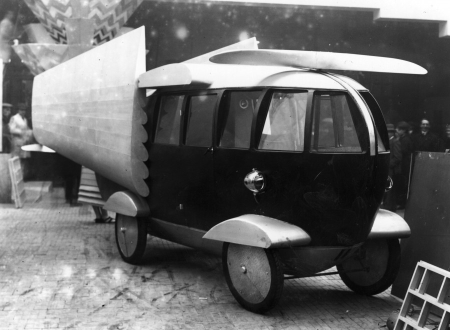 Машина способна ездить, плавать, и летать. Англия (1928). Транспортные средства, автодизайн, история, ретро фото