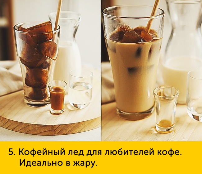 5 Кофейный лед для любителей кофе Идеально в жару