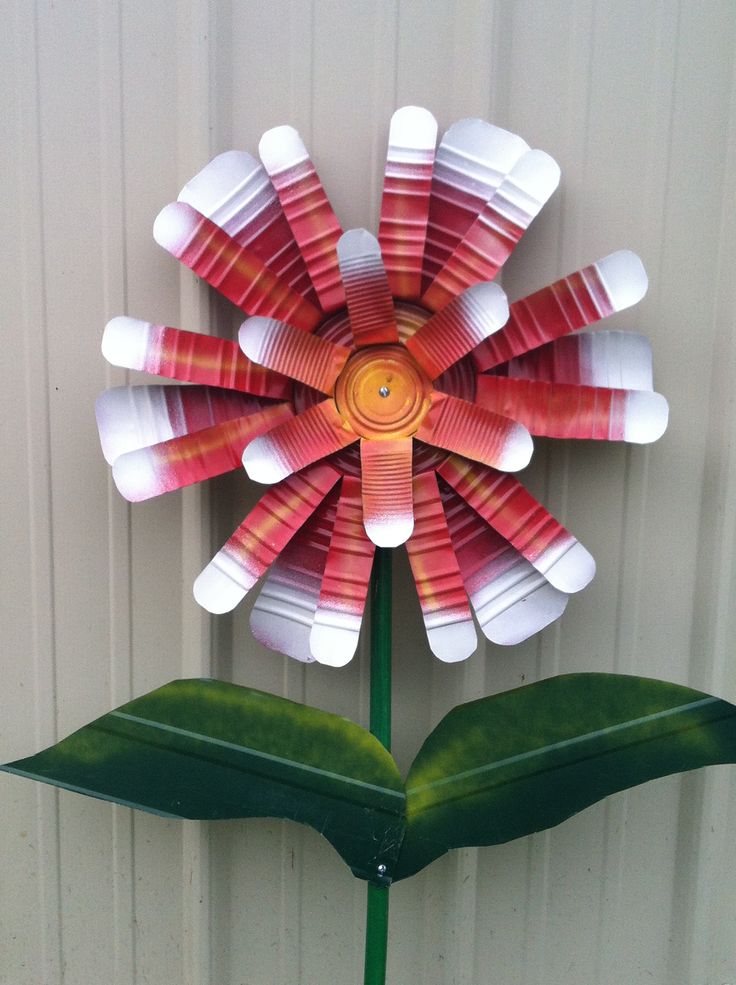 Tin can flower