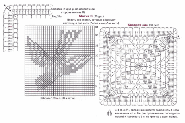 shema2_vyazanoe_pokrivalo_dlya_krovati (700x467, 160Kb)