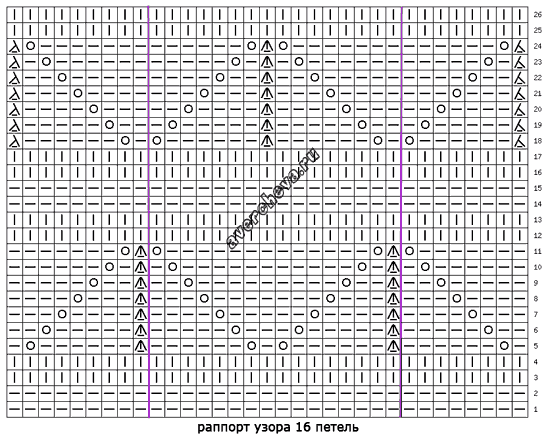 схема узора 466