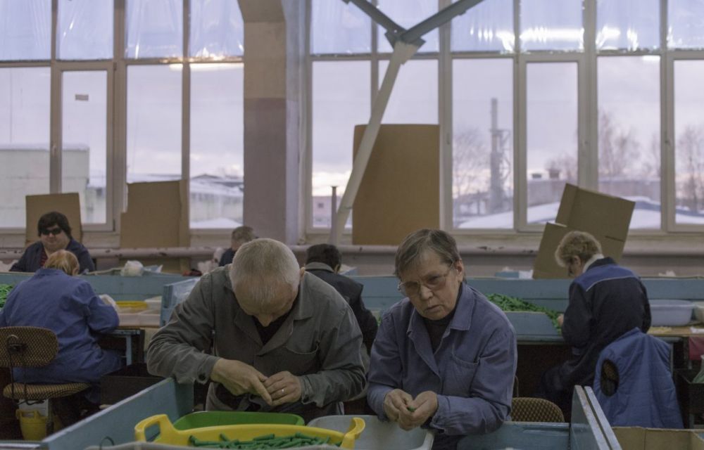 Вот как выглядит обычный день на улице слепых в городе Ермолино