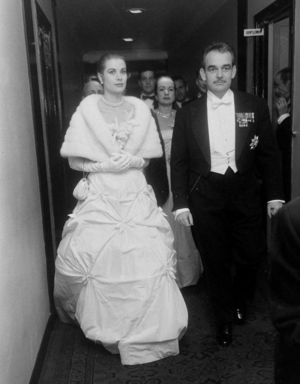 Грейс Келли и её муж, князь Монако Ренье III. Фото
