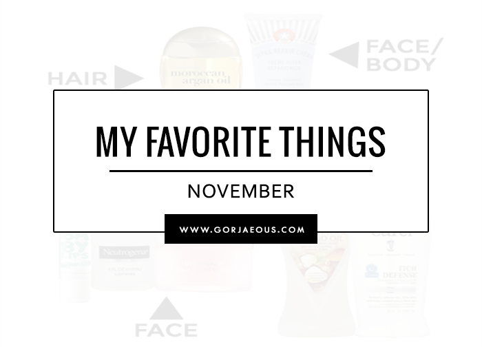 My Favorite Things: November | SCATTERBRAIN