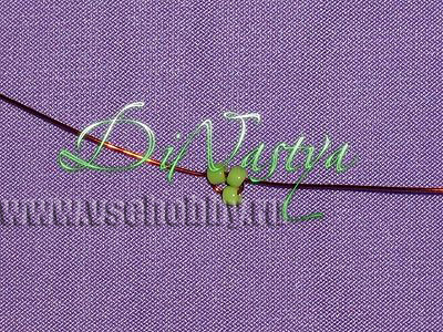 зеленый кончик лепестка параллельное плетение бисером мастер-класс