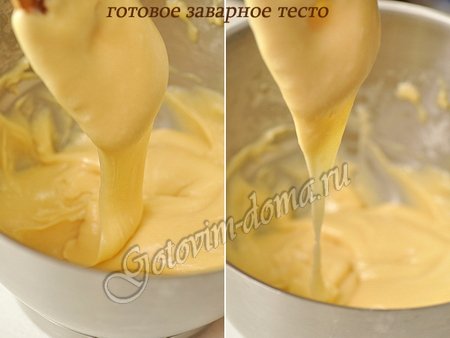 Как сделать заварное тесто на молоке