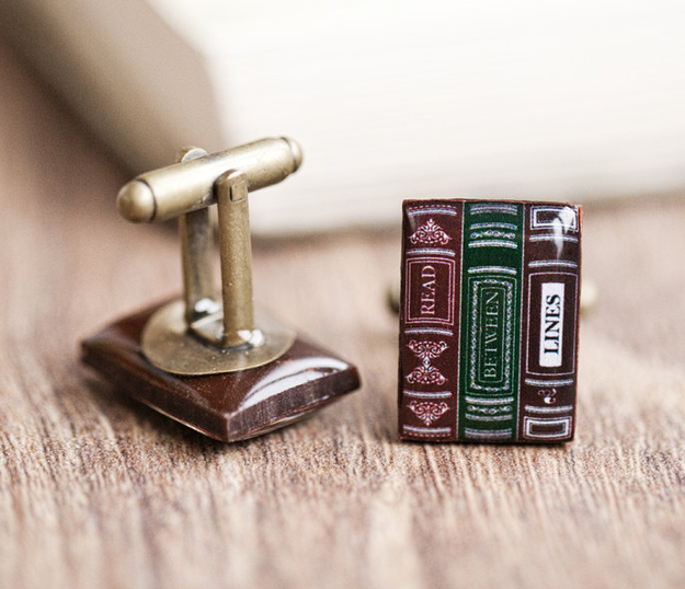 Книжные запонки Книжные запонки книги, книголюб, книжный червь