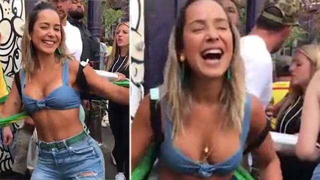 Видео с сексуальным танцем болельщицы из Бразилии набирает популярность в Сети