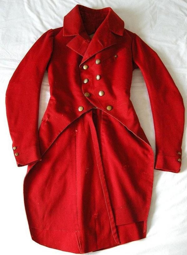 Riding coat wool c. 1810 Trouvais