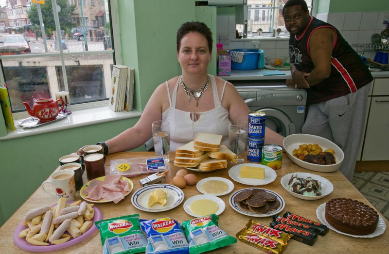 Джилл МакТай, школьный ассистент, на своей кухне в Лондоне. еда, калорийность, пища, факты
