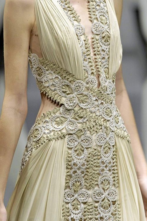 crochet embroidery#ZuhairMurad