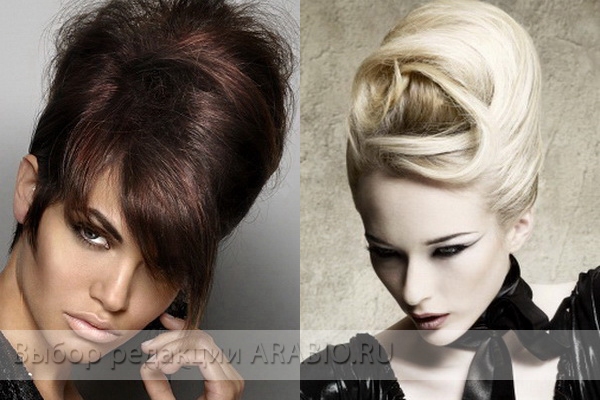 Прически с начесом фото