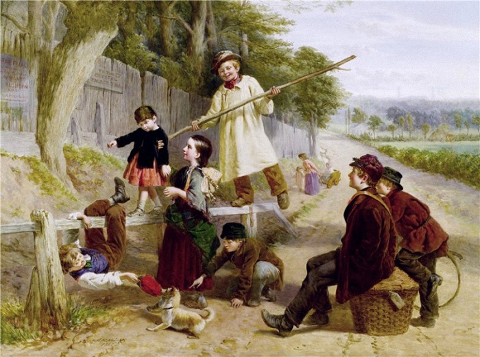 Уильям Генри Найт (1823-1863). Англия. Соперничество с блондином. 1862 г. Уильям Генри Найт (1823-1863). Англия. Соперничество с блондином. 1862 г.