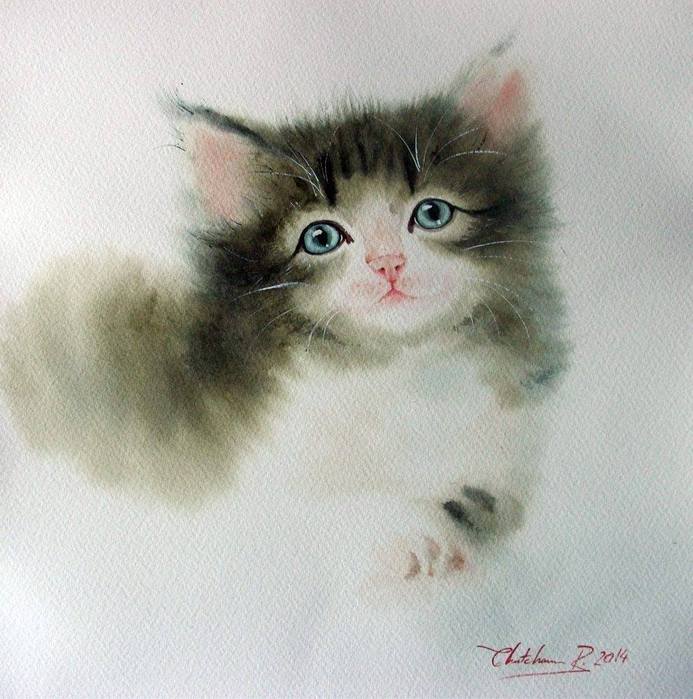 Watercolor by Chatchawarn Ruksa2 (693x700, 67Kb)