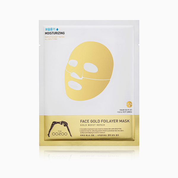 Тканевая маска Face Gold Foilayer Mask, The Oozoo
