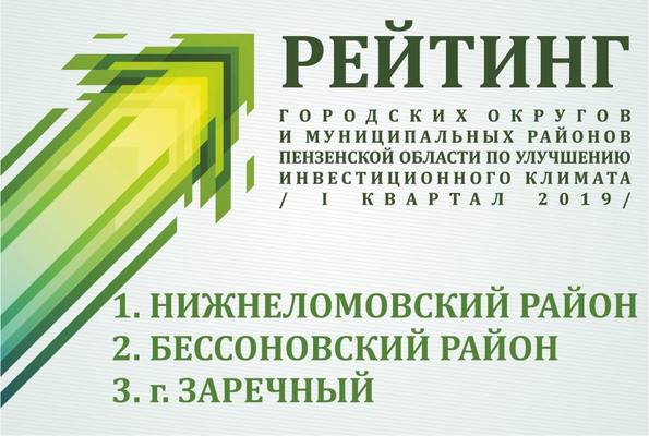 Нижнеломовский район стал лидером инвестрейтинга городских округов и муниципальных районов Пензенской области за I квартал 2019 года