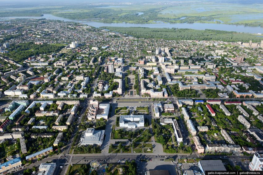 Барнаул, высота, вертолет, достопримечательности