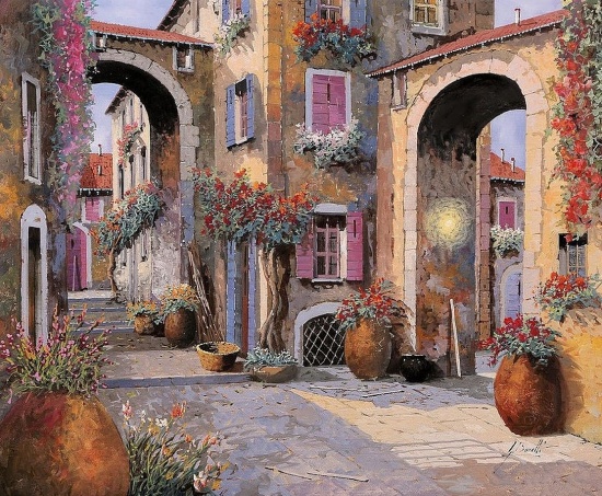 Художник Guido Borelli. Там ждёт тебя твой старый дом