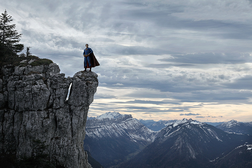 Супермен в горах Бенуа Лапрая, отдых, супергерои