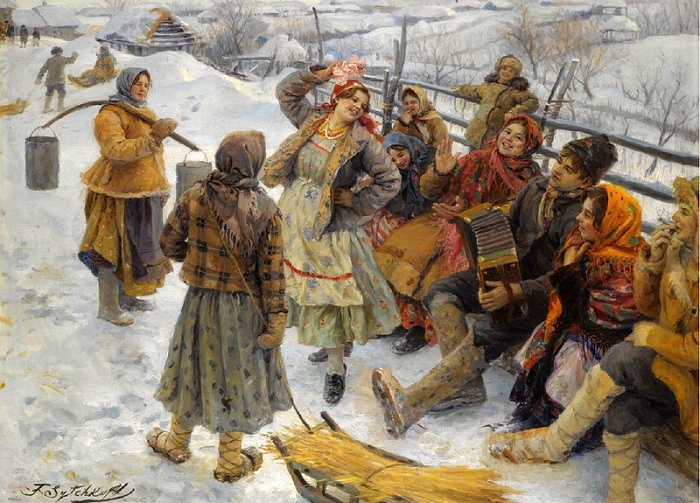 Праздничный день. Автор: Федот Сычков. Праздничный день. Автор: Федот Сычков.