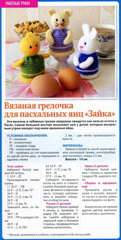 Грелки для яиц крючком: цыплята. Описание Грелки для яиц крючком: цыплята. Описание