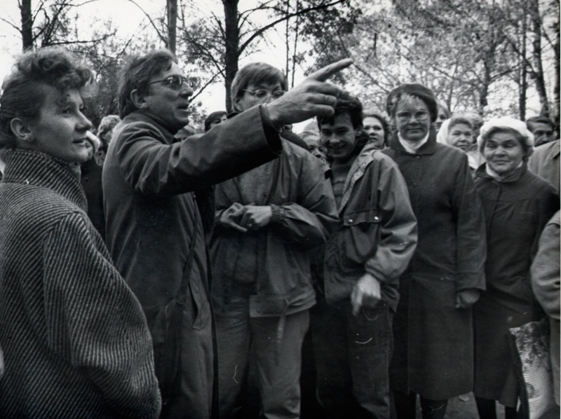 Фотографии со съемок фильма «Бакенбарды». 1990 год.