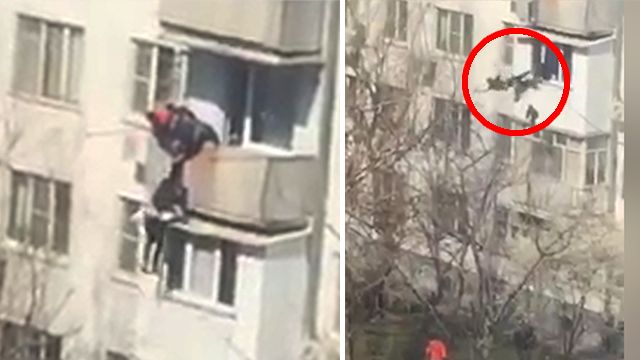 Молодые люди весело вели трансляцию падения мужчины с балкон.