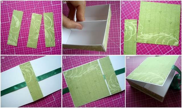 Как сделать шкатулку из бумаги поэтапно