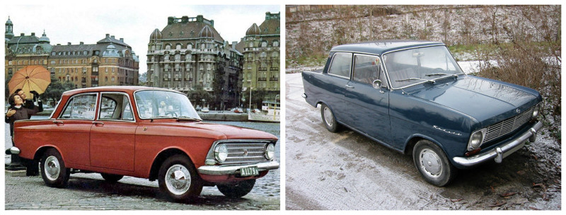 Москвич-408 (1964-1975)-Opel Kadett A (1962-1965) автомобили, история, ссср, факты