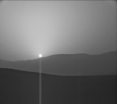 Фото рассвета на Марсе