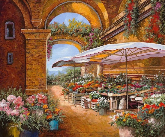 Художник Guido Borelli. Там ждёт тебя твой старый дом