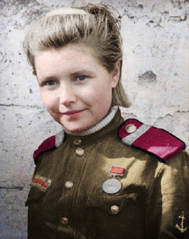 Герои Великой Отечественной войны в цветных фотографиях